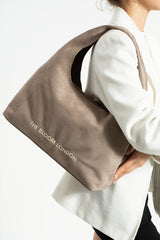 The Bloom London Kadın Süet Bej Omuz Çantası