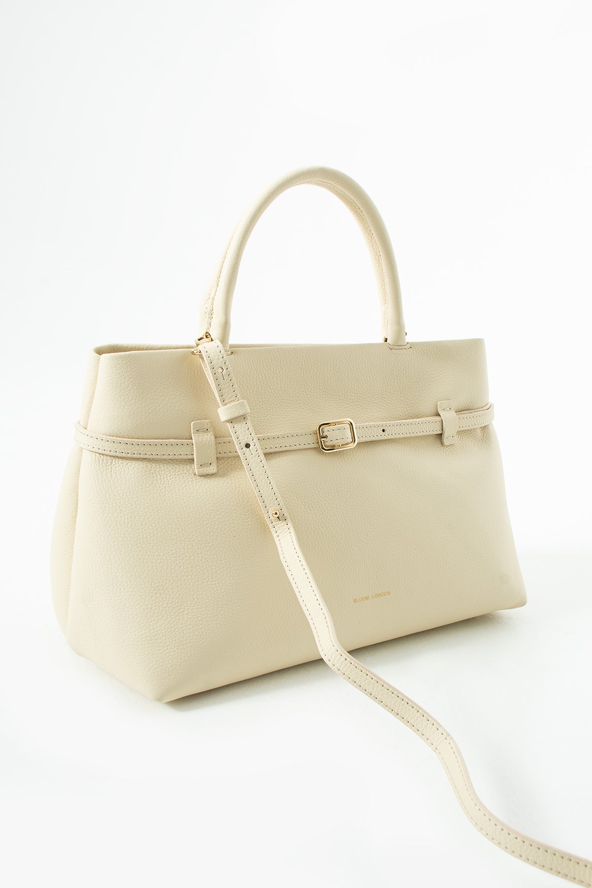 Soho Medium | Krem Pebbled Deri