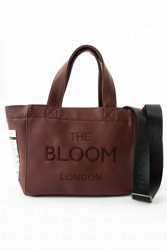 Canvas Vegan Leather Burgundy Bloom London