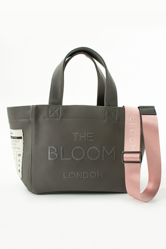 Canvas Vegan Leather Ghost Gray Bloom London