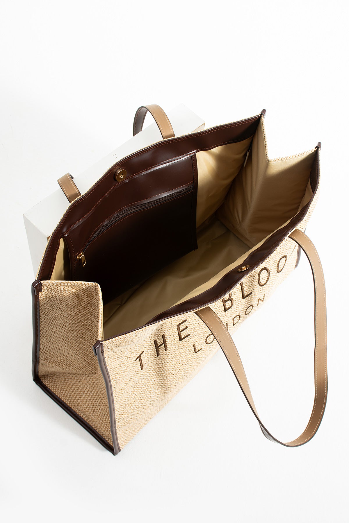 Vegan Leather Tote Bag – Latte