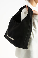 The Bloom London Kadın Süet Siyah Omuz Çantası