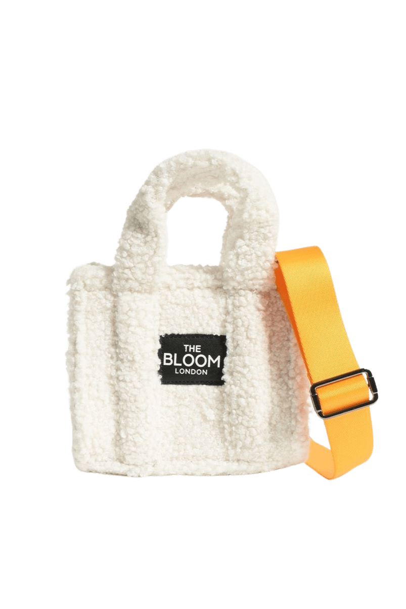 Teddy Cotton Mini Bag – White