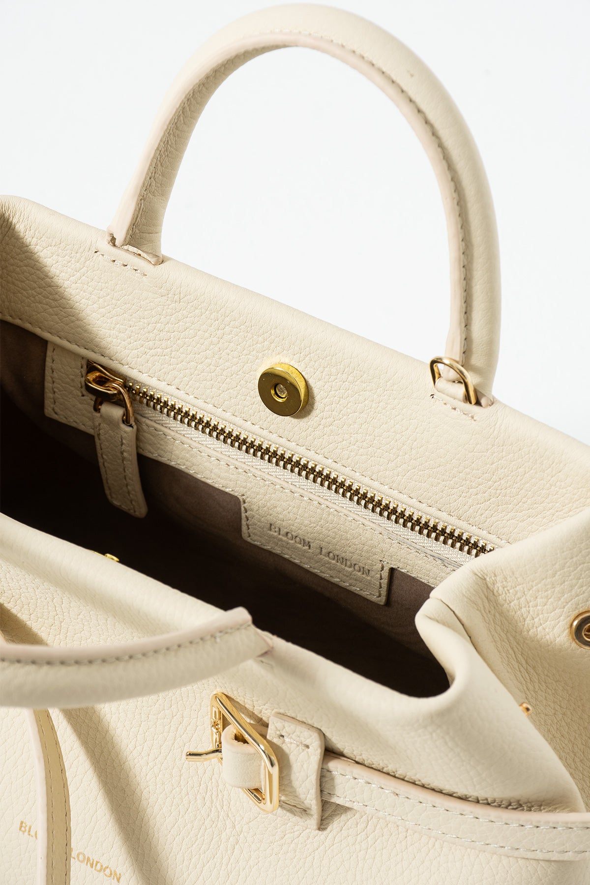 Soho Mini | Krem Pebbled Deri