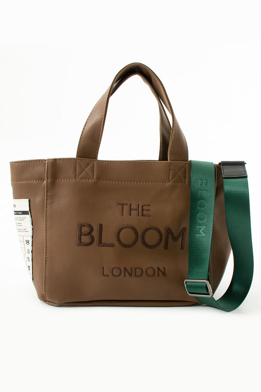 Canvas Vegan Leather Chocolate Bloom London
