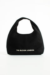 The Bloom London Kadın Süet Siyah Omuz Çantası