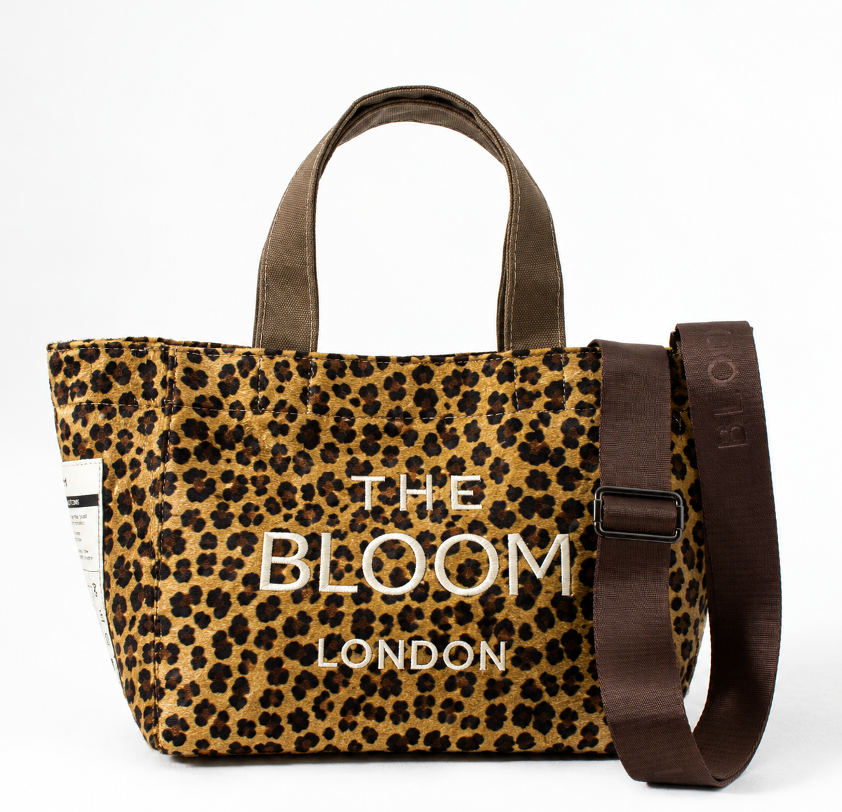 Leopar desenli Bloom London çanta ön görünüm