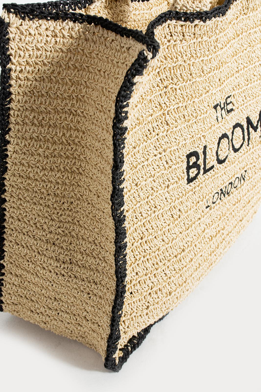 Beige Raffia Bag