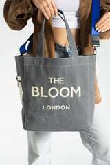 Canvas Ghost Grey Bloom Oversize