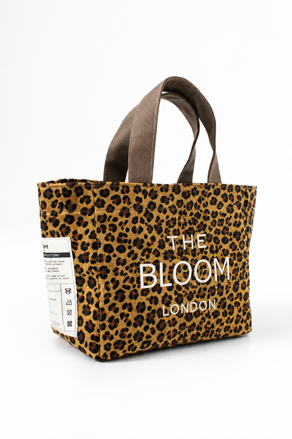 Leopar desenli Bloom London çanta açılı görünüm