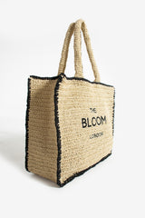 Beige Raffia Bag