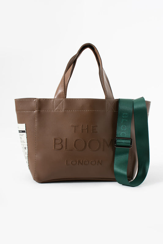 Canvas Vegan Leather Chocolate Bloom London