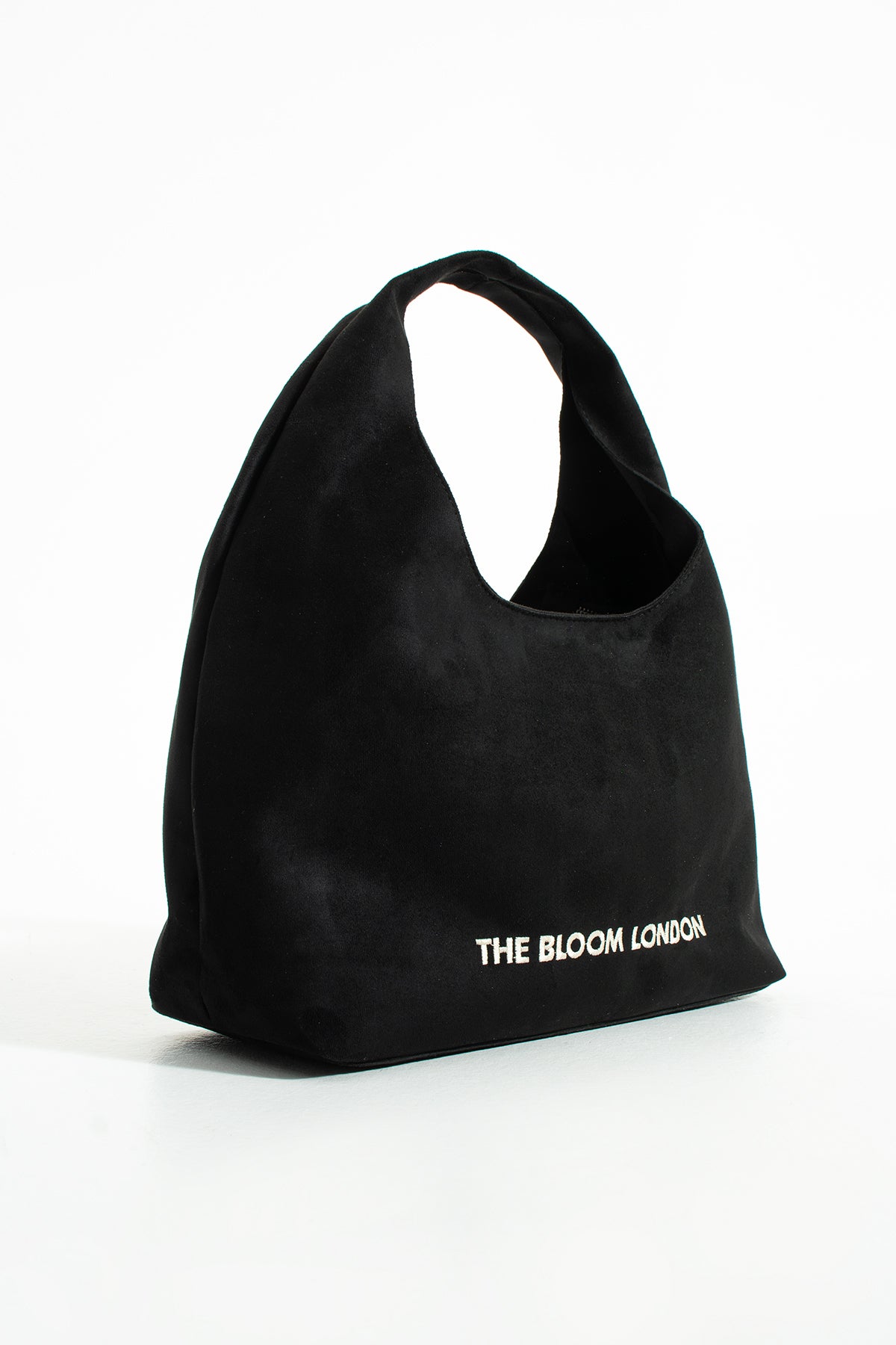 Suede Hobo Bag – Midnight Black