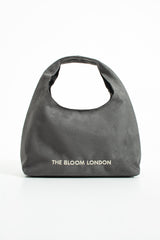 The Bloom London Kadın Süet Gri Omuz Çantası
