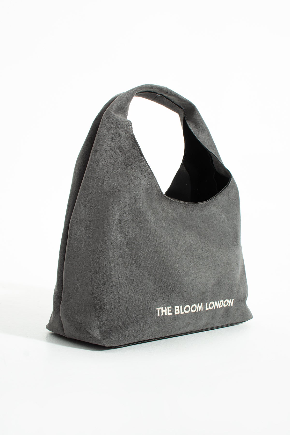 Suede Hobo Bag – Cloud Grey