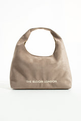 The Bloom London Kadın Süet Bej Omuz Çantası