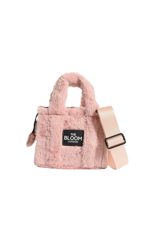 Pink Cotton Teddy Bloom London Mini Bag