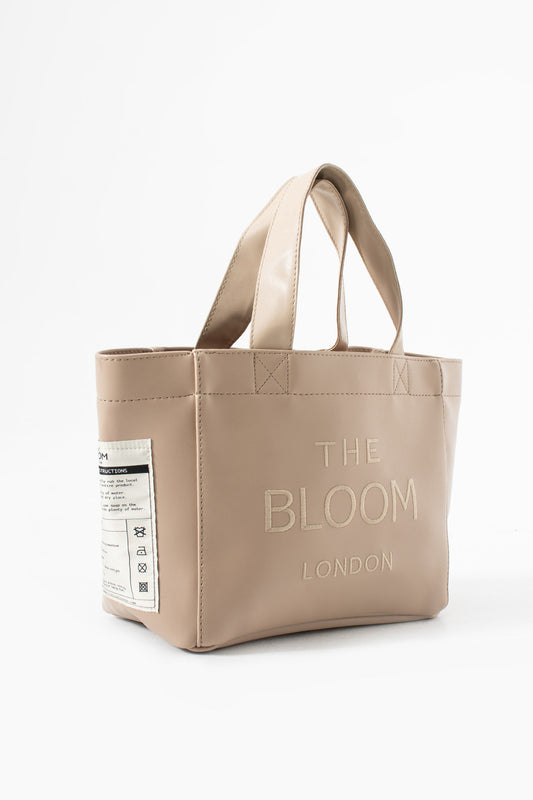 Canvas Vegan Leather Latte Bloom London