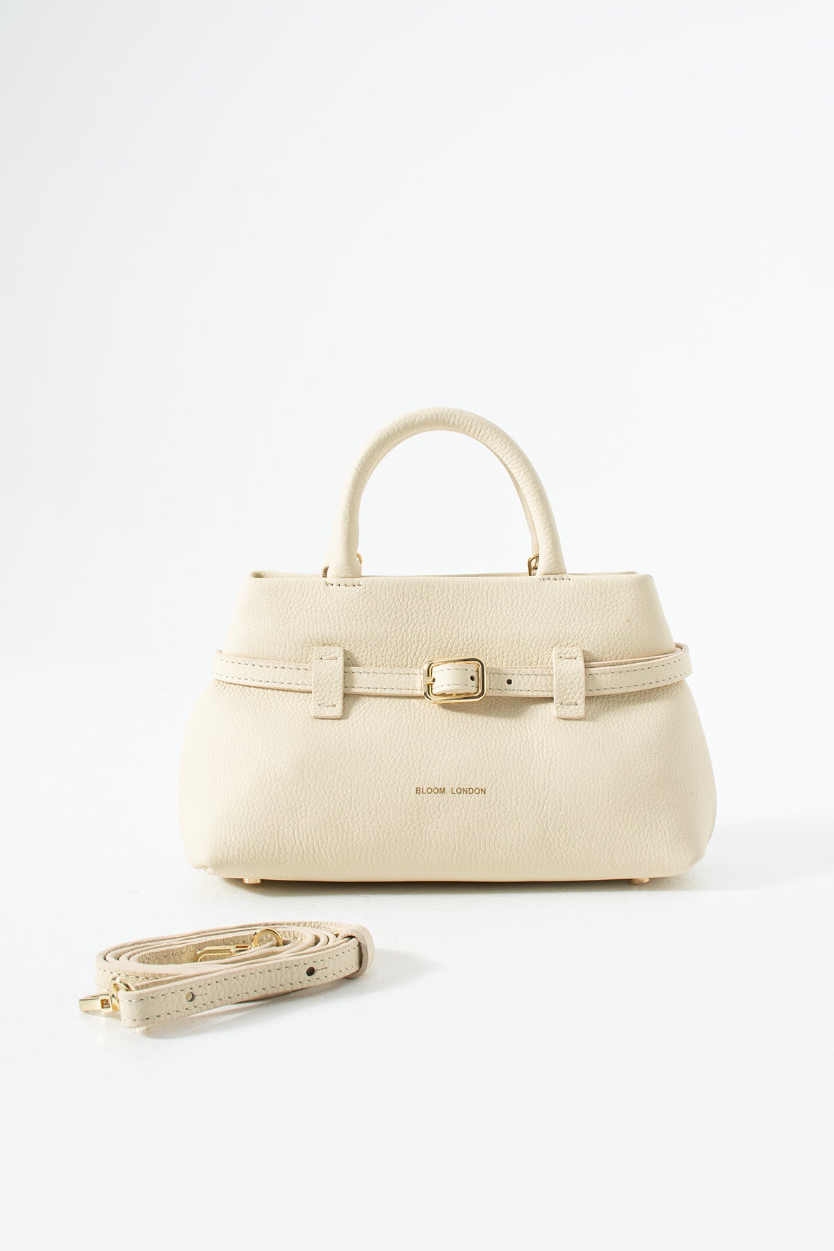 Soho Mini | Krem Pebbled Deri