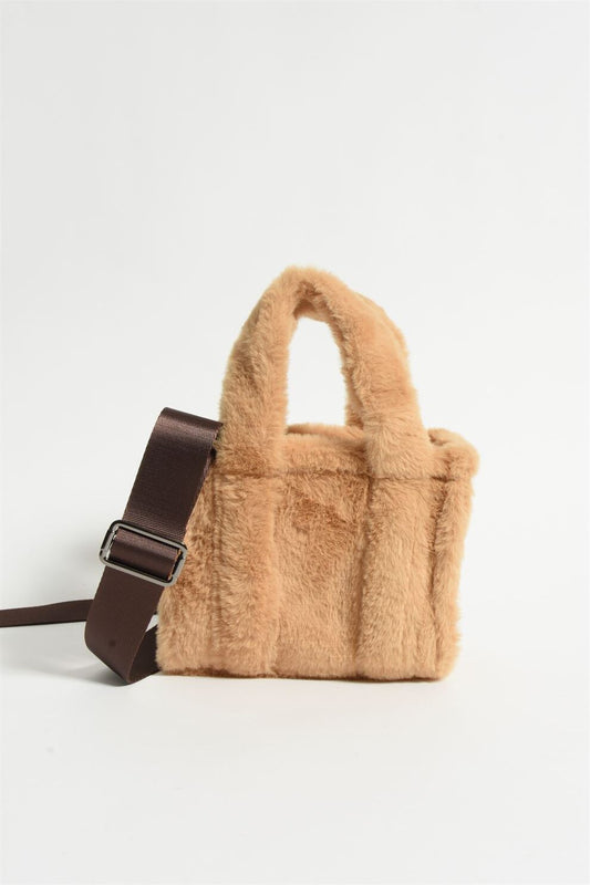 Latte Cotton Teddy Bloom London Mini Bag