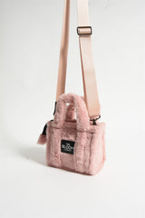 Pink Cotton Teddy Bloom London Mini Bag