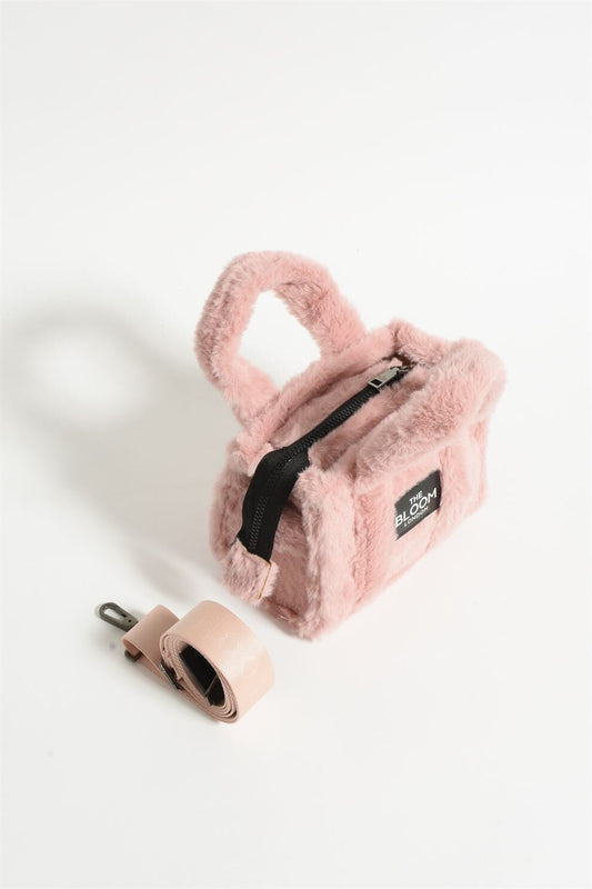 Pink Cotton Teddy Bloom London Mini Bag