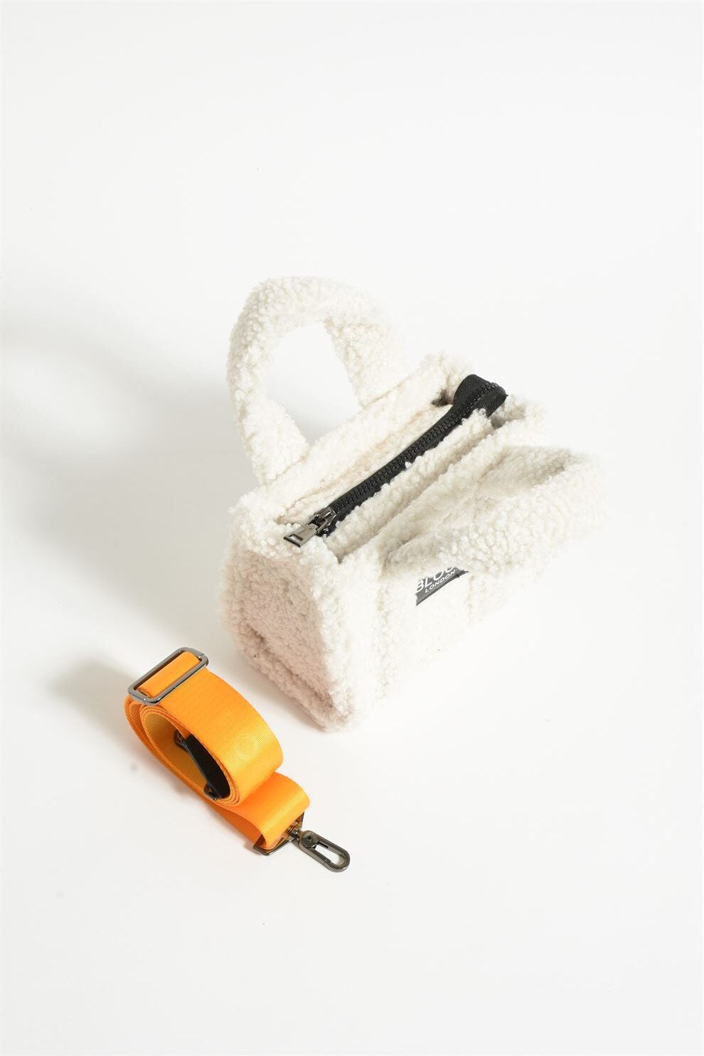 Teddy Cotton Mini Bag – White