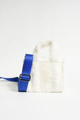 White Cotton Teddy Bloom London Mini Bag