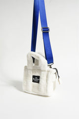 White Cotton Teddy Bloom London Mini Bag