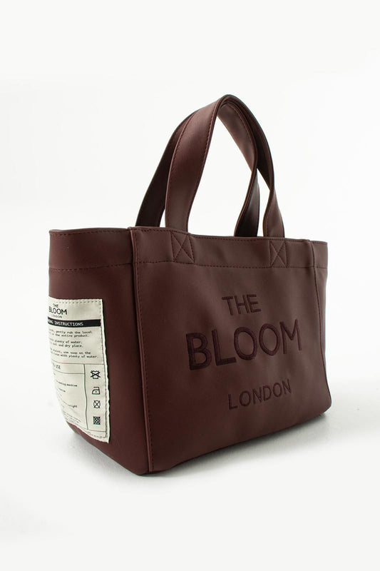 Canvas Vegan Leather Burgundy Bloom London