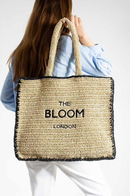 Beige Raffia Bag