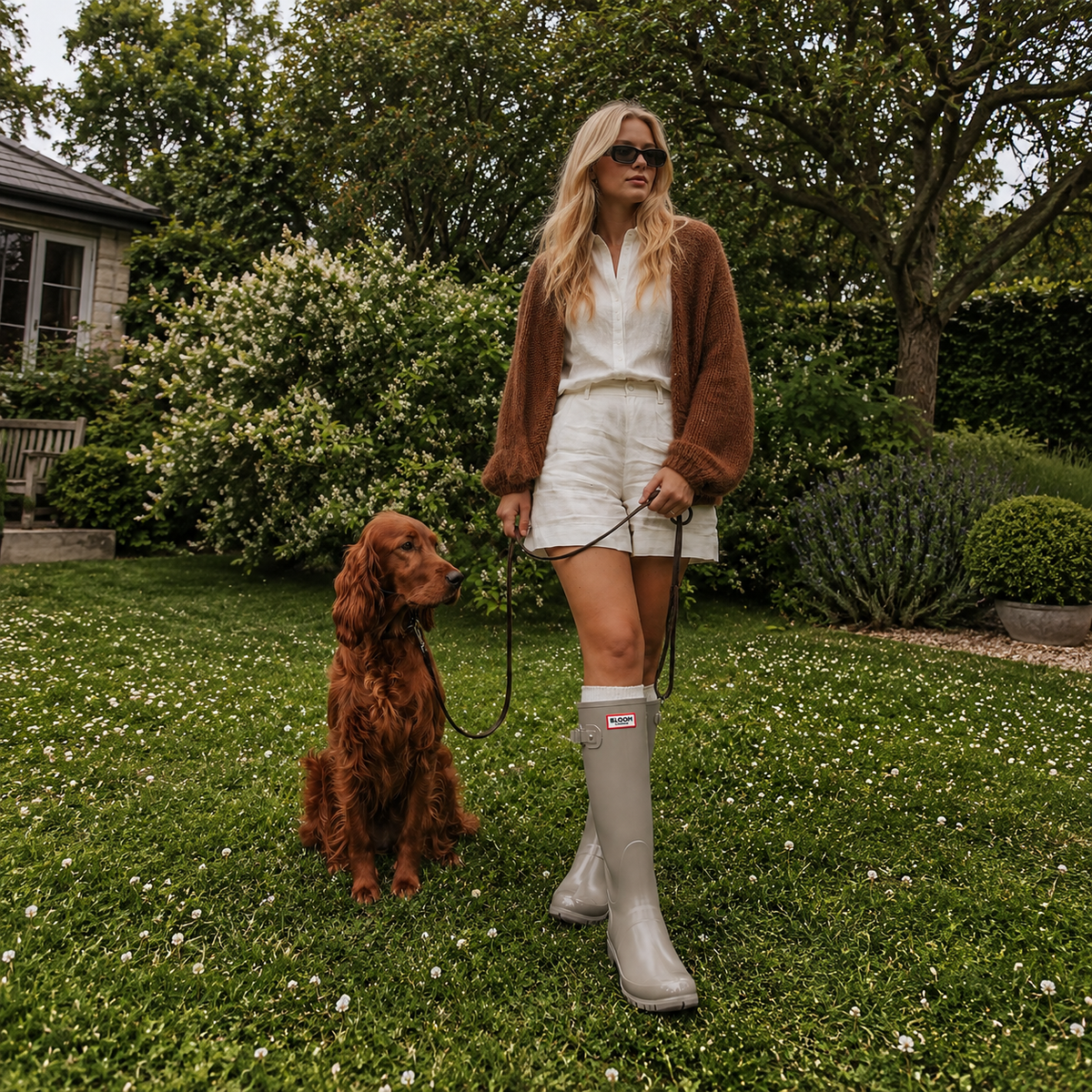 Bloom Rain Boots | Beige