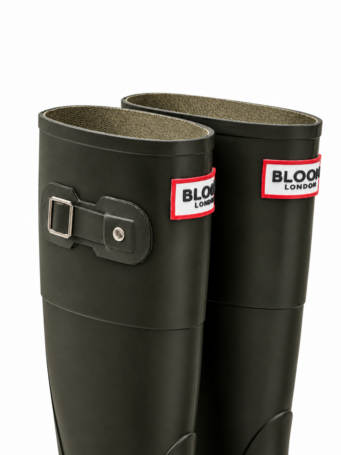 Bloom Rain Boots Khaki - close front view