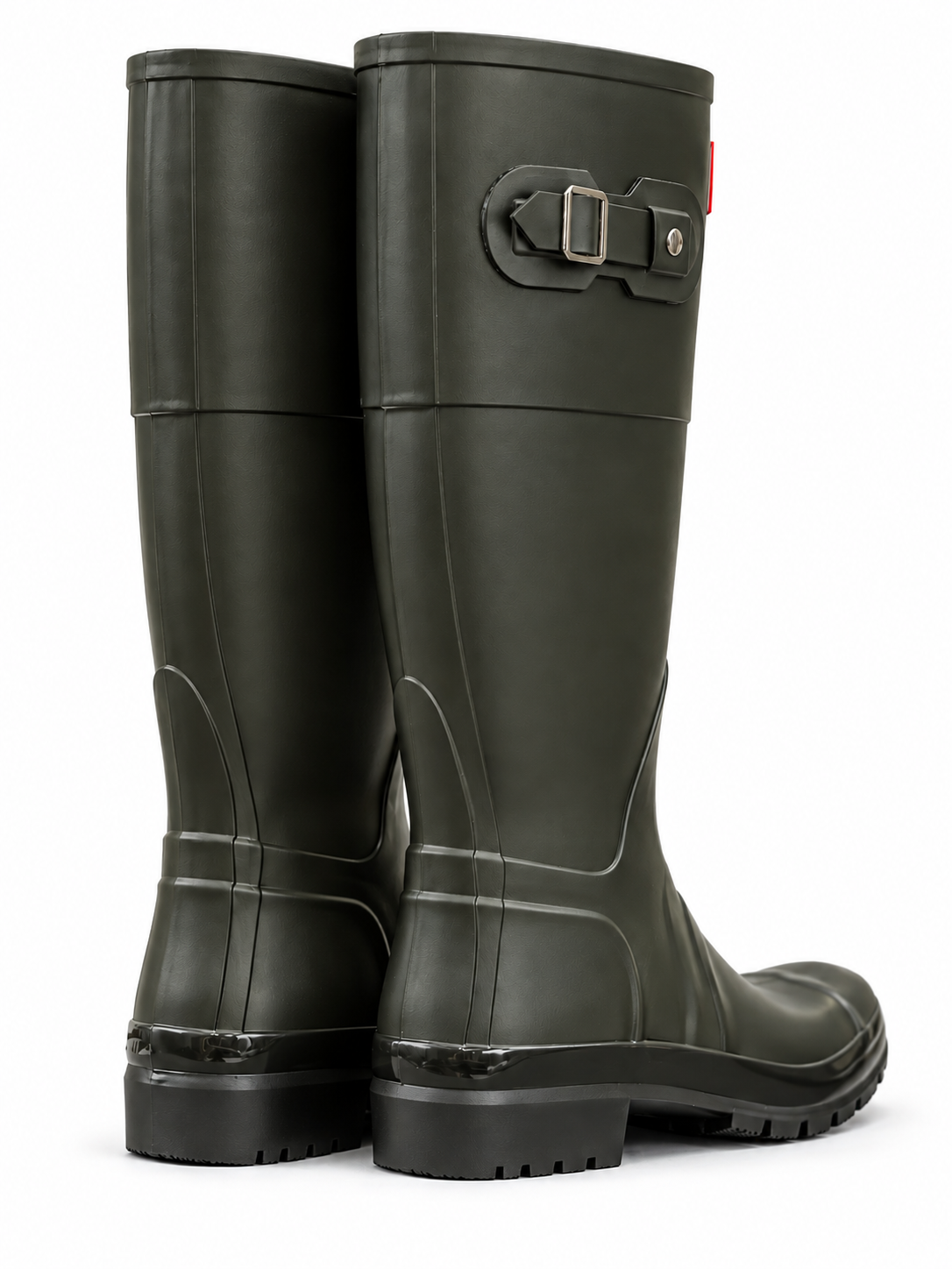 Bloom Rain Boots Khaki - rear view