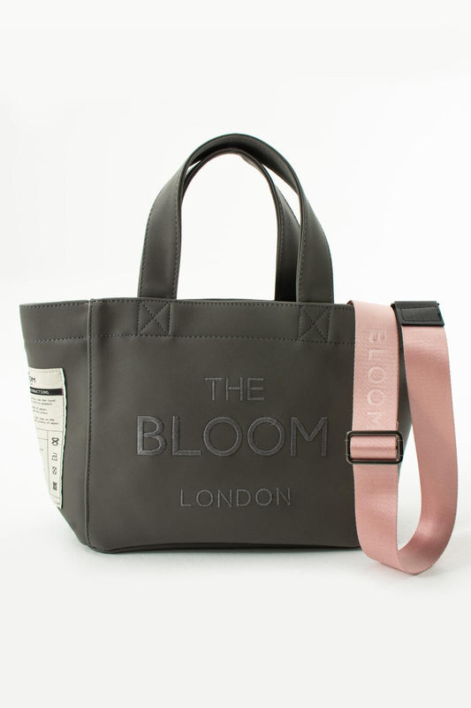 Canvas Vegan Leather Ghost Gray Bloom London