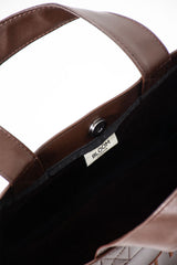 Vegan Leather Dark Brown Bloom London