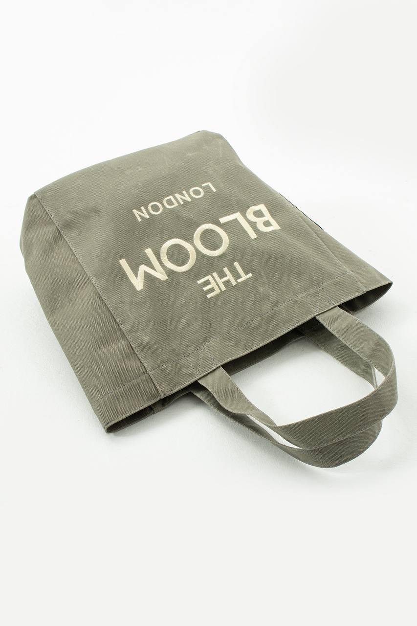 Canvas Oversize Tote – Milky Green